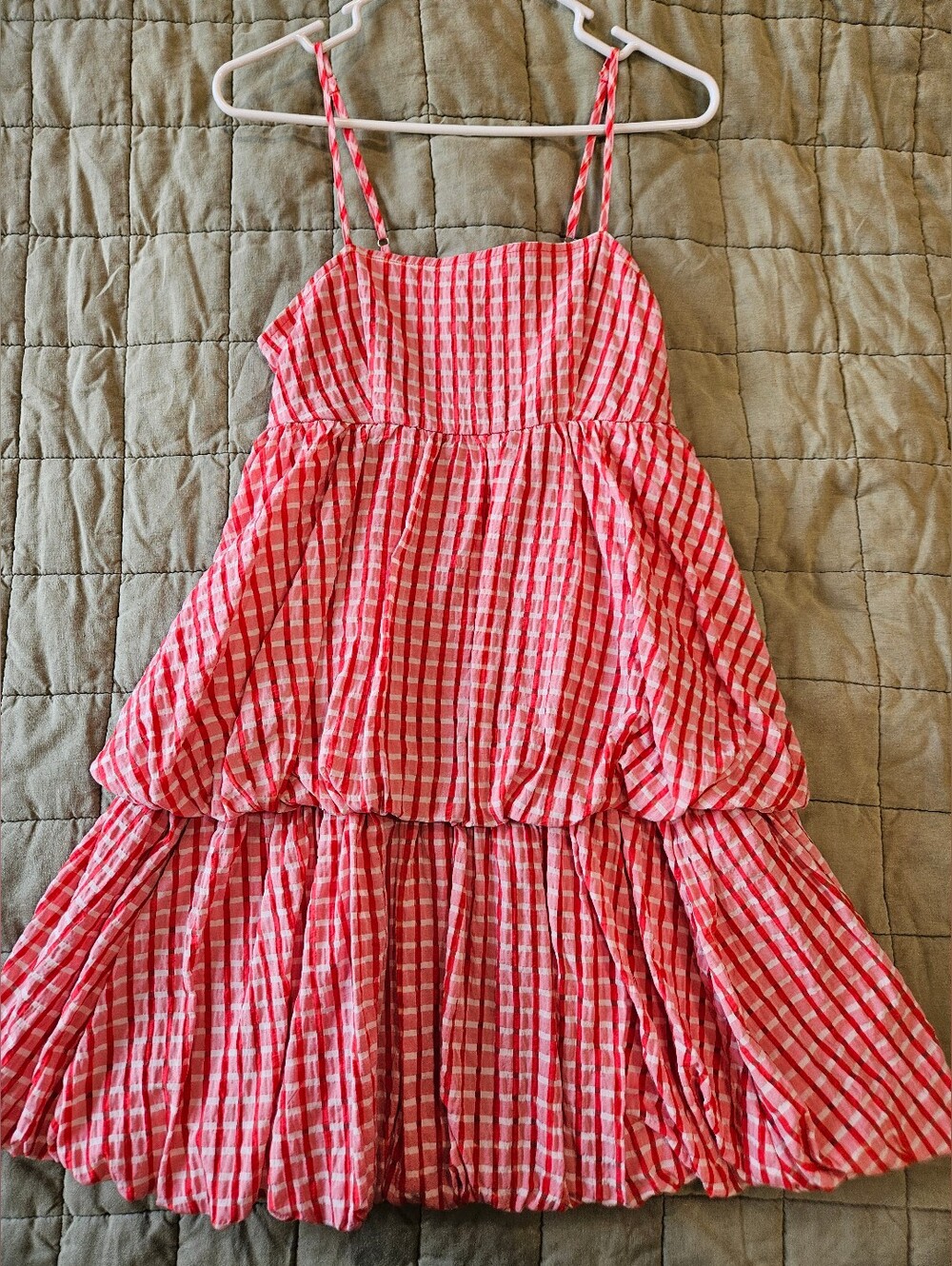 Davi & Dani Gingham Tiered Sundress